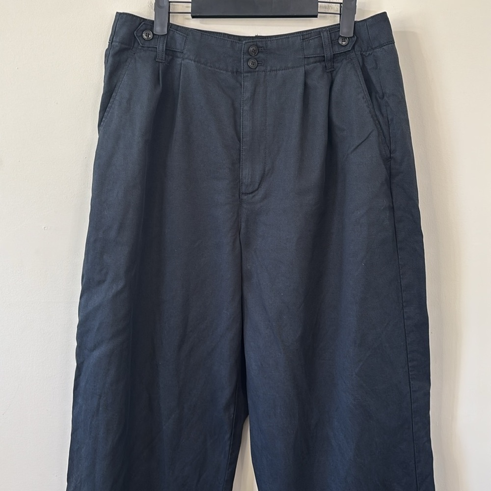 Madewell The Harlow Wide-Leg Pant Black Size 12 - Picture 3 of 11